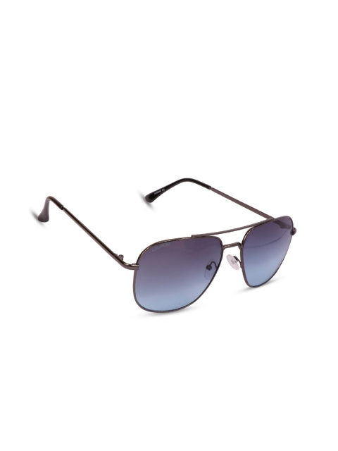 

Duke Unisex Blue Lens & Gunmetal-Toned Rectangle Sunglasses DUKE-A20042-C2