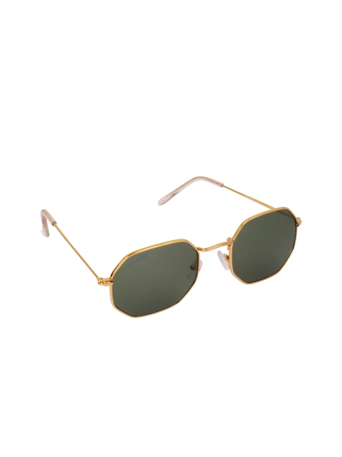 

Duke Unisex Green Lens & Gold-Toned Other Sunglasses with UV Protected Lens DUKE-A1875-C5