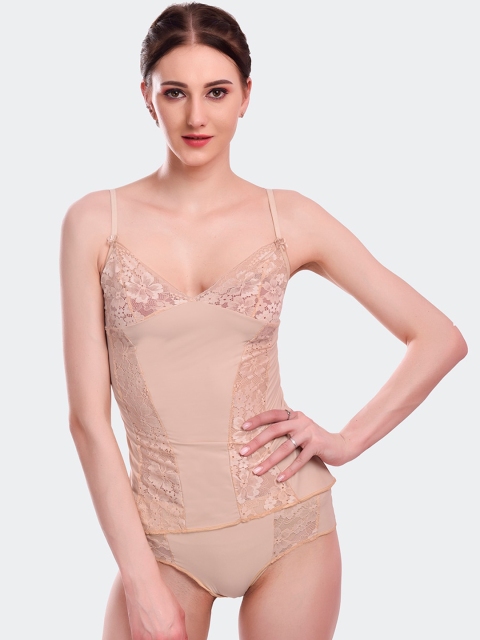 

Fleurt Beige Self-Design Lace Lingerie Set Fleurt-Set-1017-GD