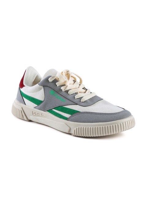 

London Rag Men Green Colourblocked Sneakers, Grey