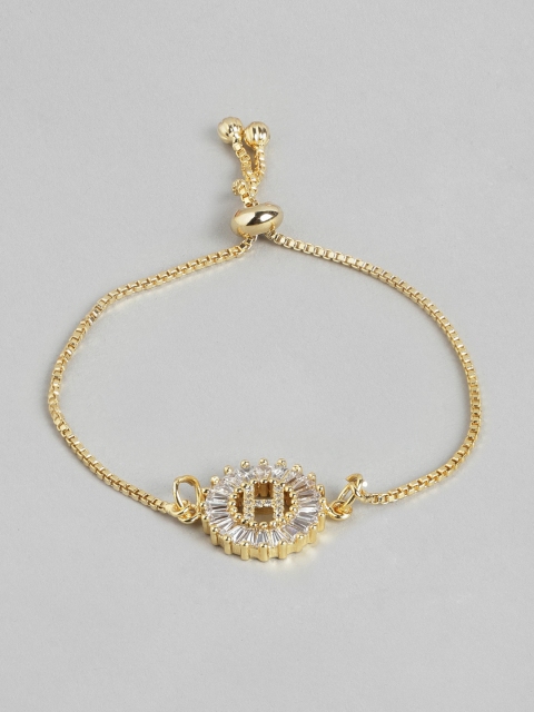 

Pipa Bella Women Gold-Toned H Initial Bracelet