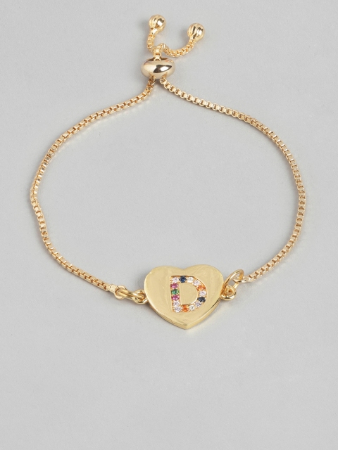 

Pipa Bella Women Gold-Plated Link D Initial Bracelet
