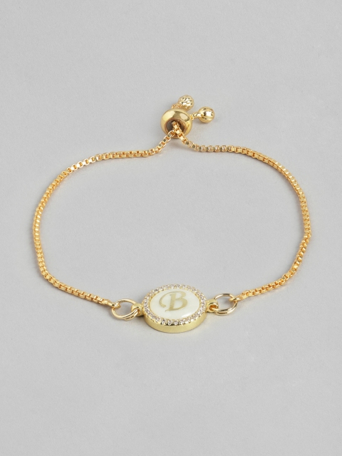 

Pipa Bella Women Gold-Toned Armlet B Initial Bracelet