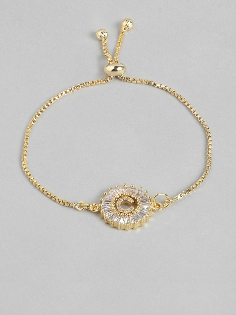 

Pipa Bella Women Gold-Toned Link C Initial Bracelet