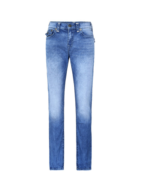 

True Religion Men Blue Skinny Fit Heavy Fade Jeans