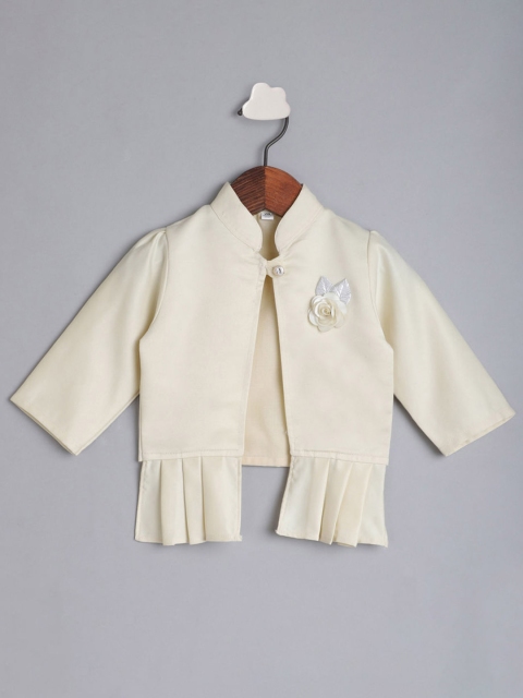 

The Magic Wand Girls Off White Embellished Open Front Shrug