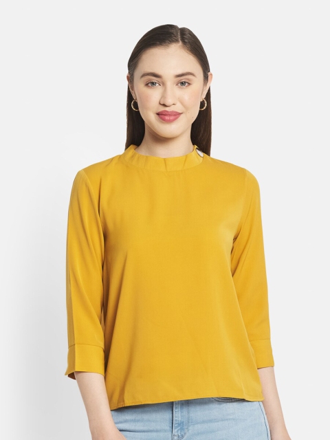 

METTLE Mustard Yellow Solid Top