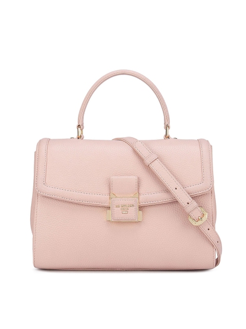 

Da Milano Pink Leather Structured Satchel