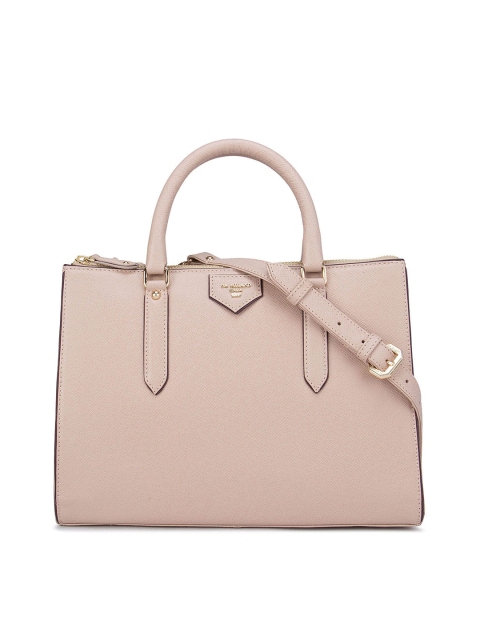 

Da Milano Pink Leather Structured Satchel