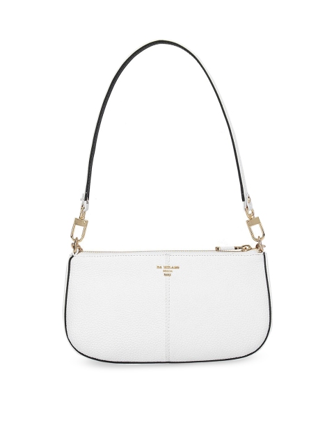 

Da Milano White Leather Structured Shoulder Bag