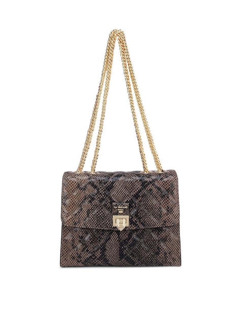 

Da Milano Women Brown Leather Structured Sling Bag