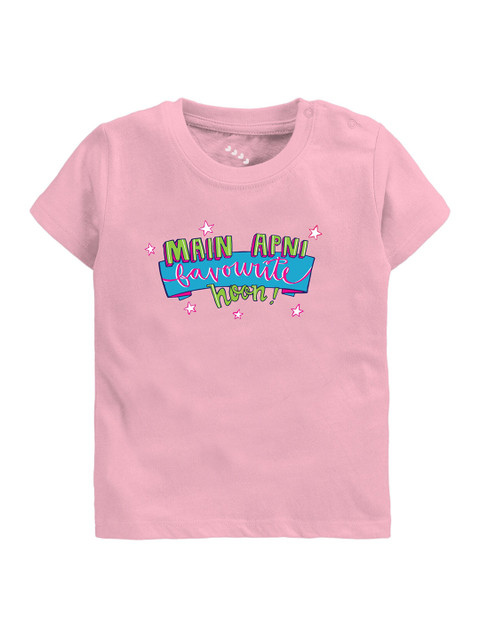 

Zeezeezoo Kids Pink Printed Pure Cotton T-shirt Pure Cotton
