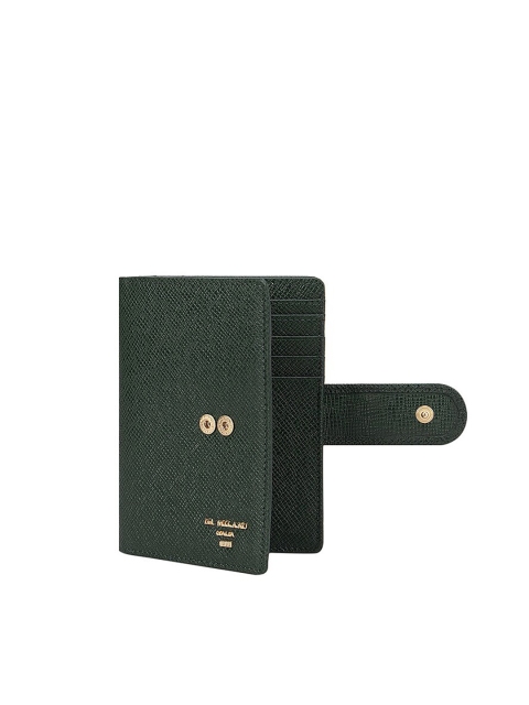 

Da Milano Women Green Leather Two Fold Wallet