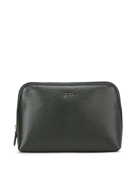 

Da Milano Green Textured Leather Travel Pouch