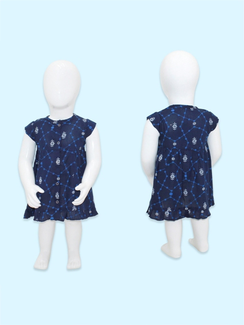 

Born Babies Blue A-Line Dress