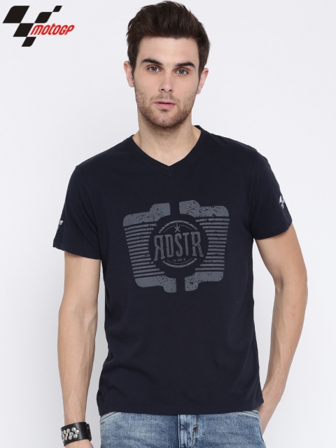 

RDSTR Men Navy Blue Printed MotoGP T-shirt