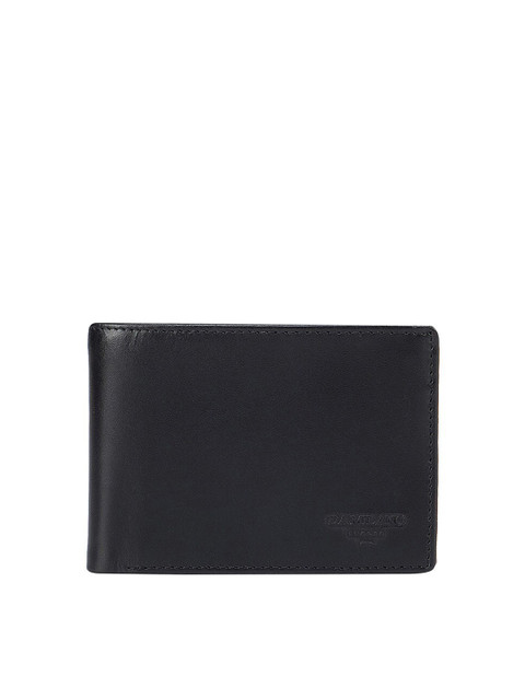 

Da Milano Men Black Leather Two Fold Wallet