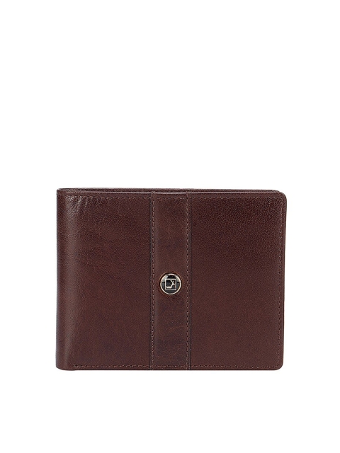 

Da Milano Men Brown Leather Two Fold Wallet