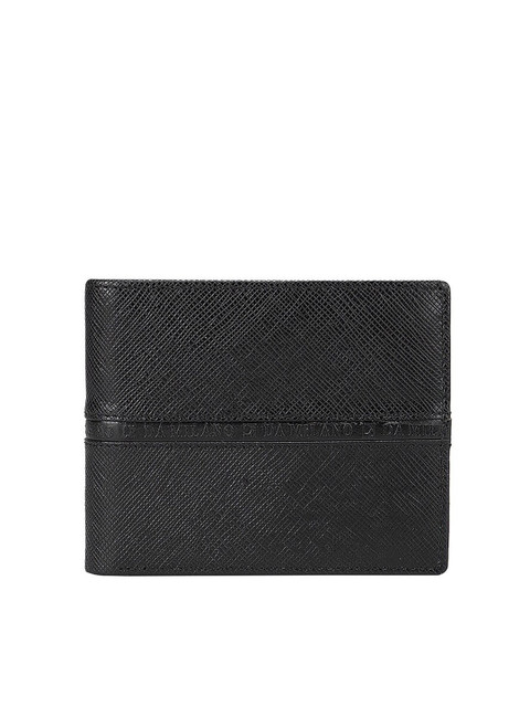 

Da Milano Men Black Leather Two Fold Wallet