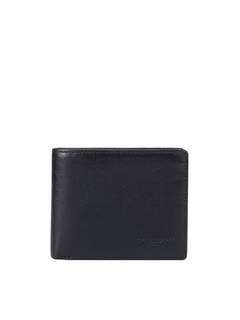 

Da Milano Men Black Leather Two Fold Wallet