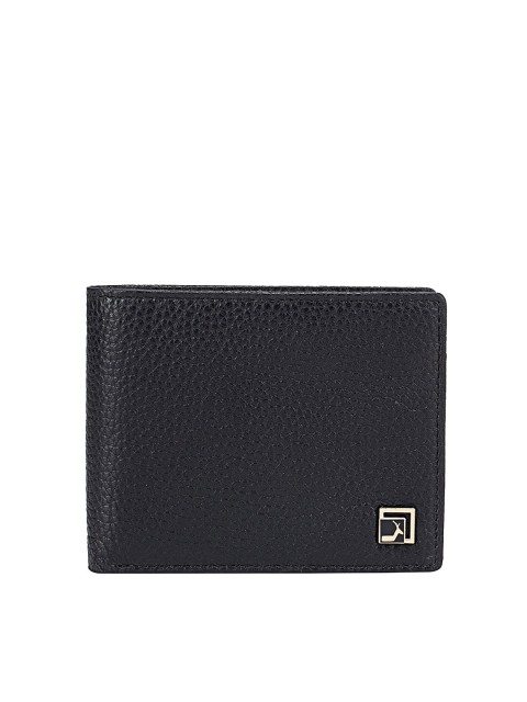 

Da Milano Men Black Leather Two Fold Wallet