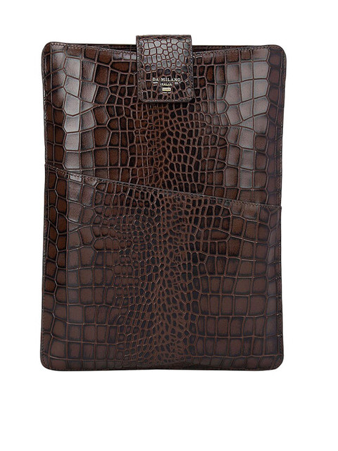 

Da Milano Unisex Brown Animal Textured Leather 10 Inch Tablet Sleeve