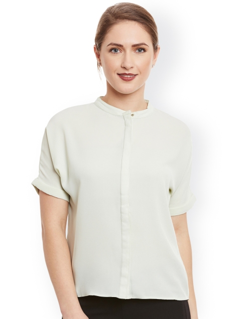 

Kazo Women Green Comfort Fit Casual Shirt