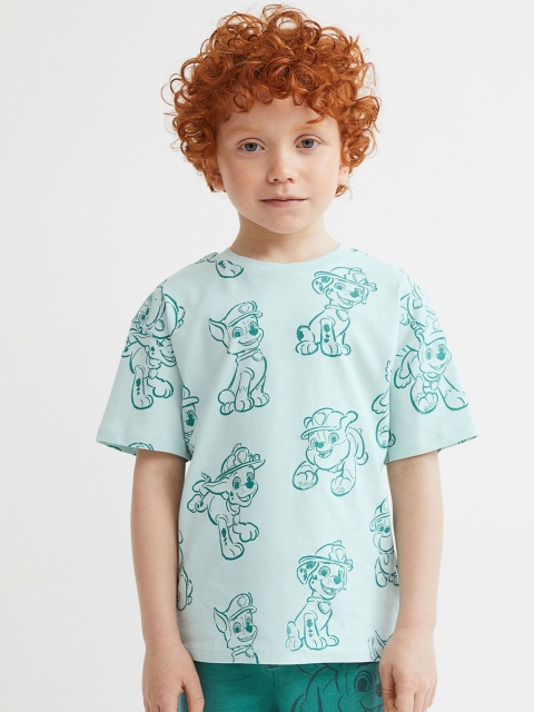 

H&M Boys Blue Printed T-Shirt