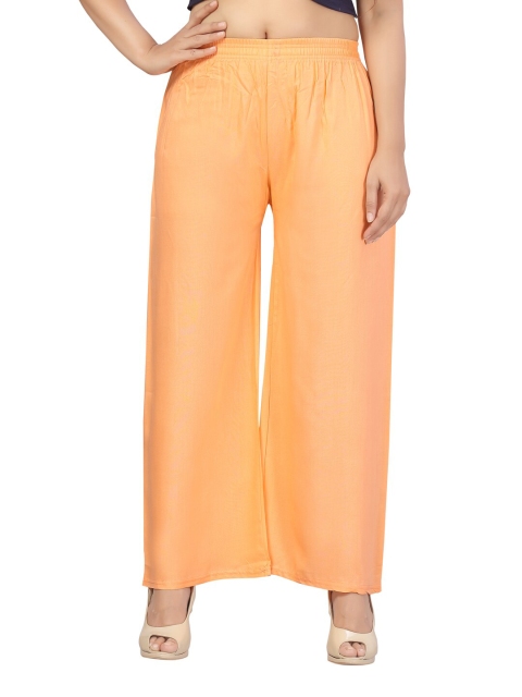 

Aarika Women Peach Flared Palazzo