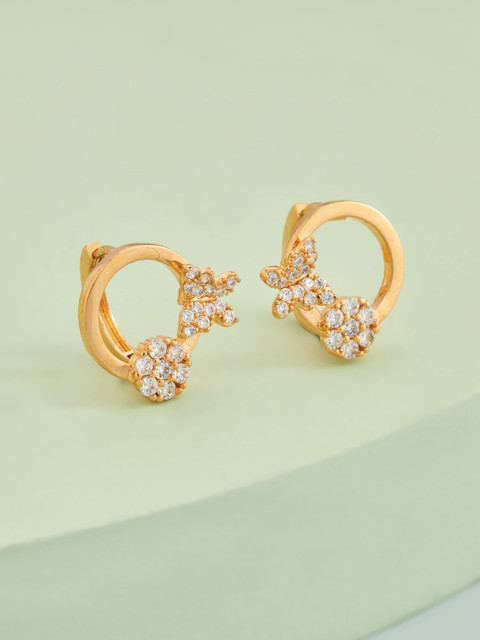 

Kushal's Fashion Jewellery White Floral Studs Earrings
