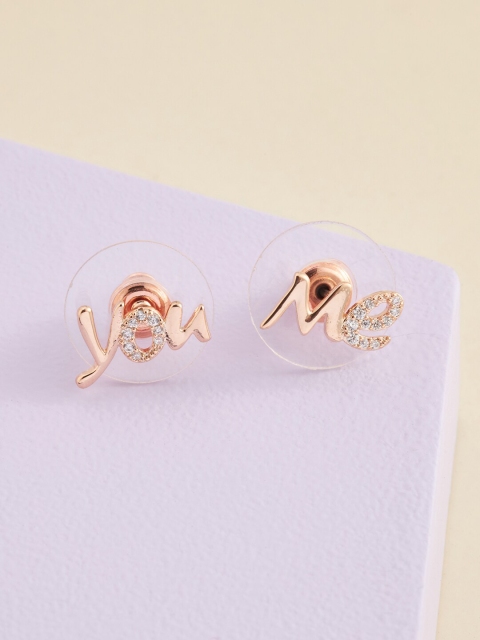 

Kushal's Fashion Jewellery White Quirky Studs Earrings