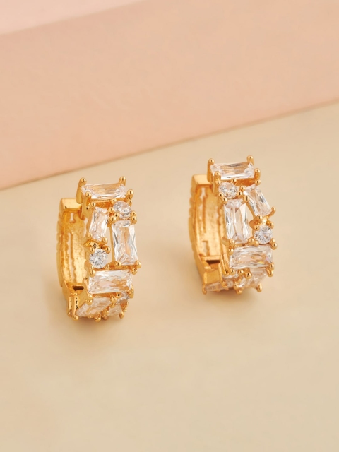

Kushal's Fashion Jewellery White Contemporary Studs Earrings