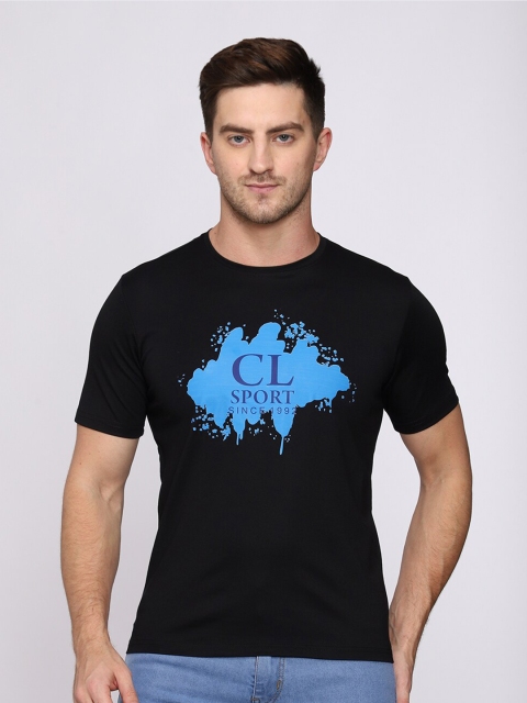 

CL SPORT Men Black Printed T-shirt