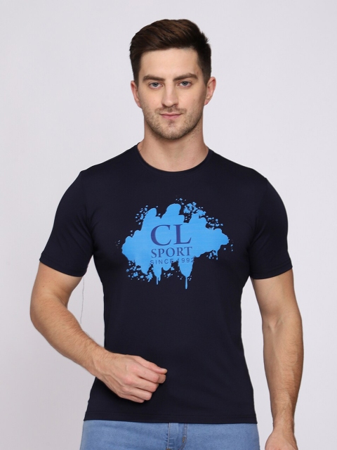 

CL SPORT Men Blue Printed T-shirt