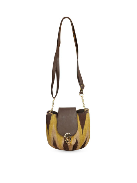

Style SHOES Brown Structured Sling Bag
