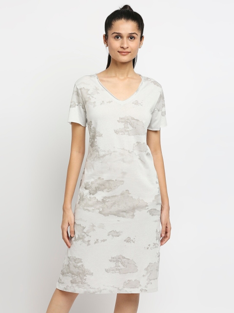 

effy Grey Organic Cotton Sheath Dress