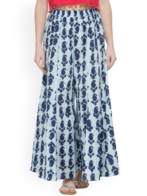 

Varanga Blue Printed Palazzos