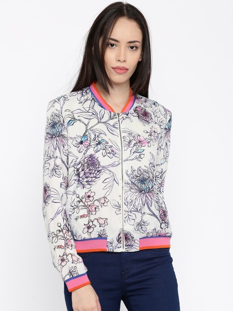 

ONLY White Printed Jacket