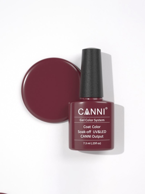 

CANNI Gel polish LED UV Nail Gel Need UV Light - #028 7.3 ml, Maroon