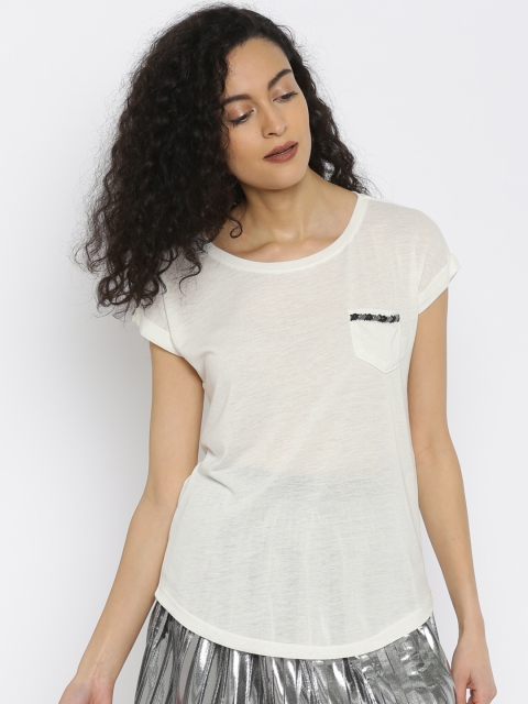 

ONLY Women Off-White Top