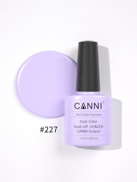 

CANNI Gel polish LED UV Nail Gel Need UV Light - #227 7.3 ml, Purple