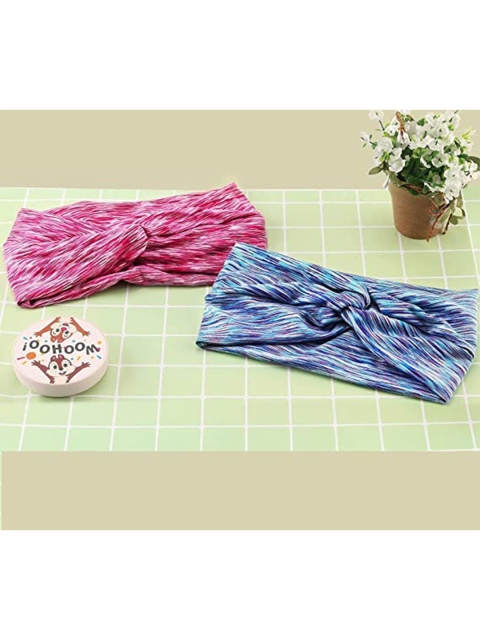 

ANNA CREATIONS Women Multicoloured Set of 6 Printed Hairband, Multi