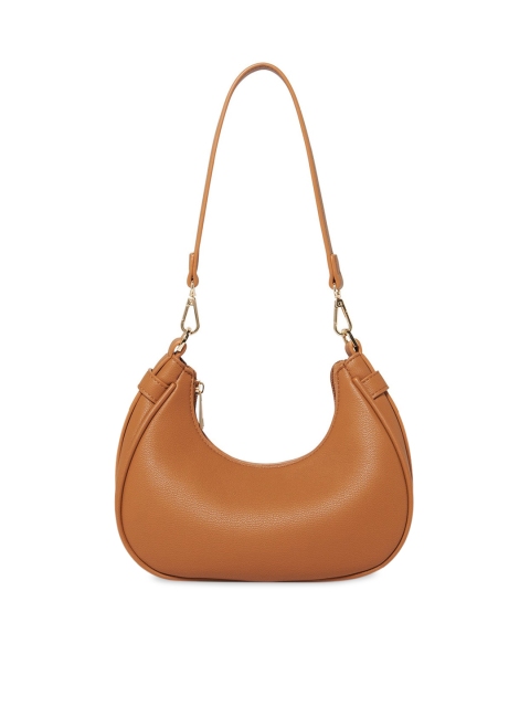 

Forever New Brown PU Structured Shoulder Bag with Tasselled