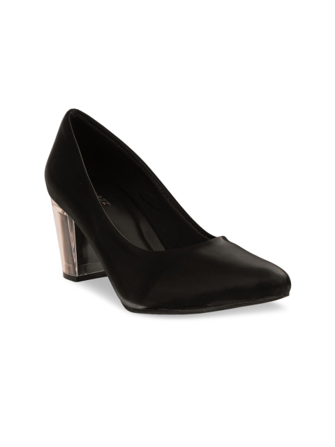 

Rubeezz Black Party Block Pumps