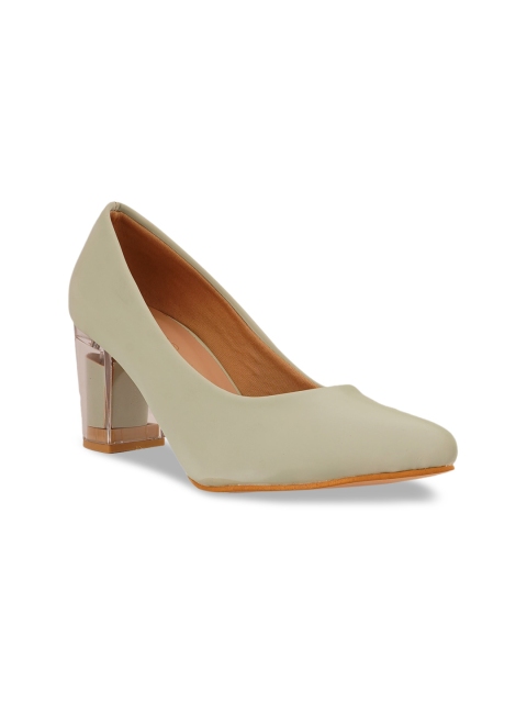 

Rubeezz Green Party Block Pumps