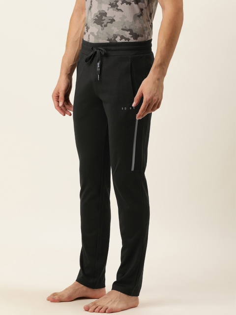 

Sweet Dreams Men Black Side Striped Lounge Pants
