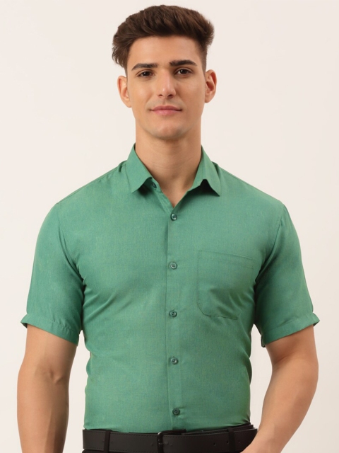 

JAINISH Men Green Standard Formal Shirt