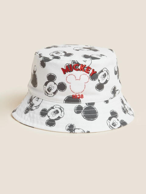 

Marks & Spencer Infants Kids White Mickey Mouse Printed Pure Cotton Hat