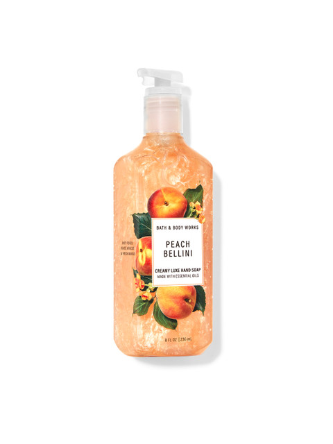 

Bath & Body Works Peach Bellini Creamy Luxe Hand Soap 236 ml, Orange