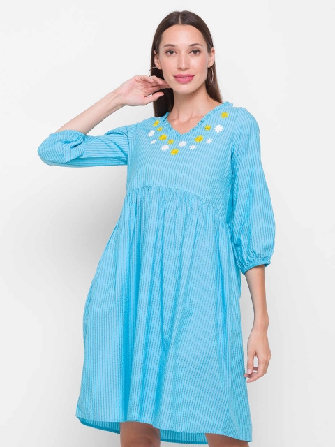 

ZOLA Blue Empire Dress